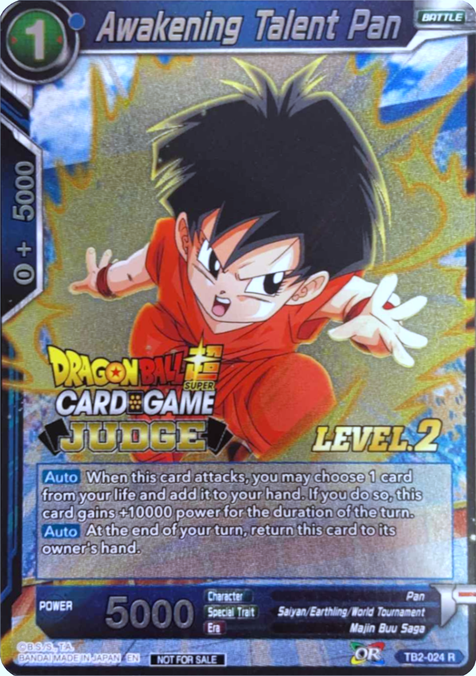 Awakening Talent Pan (Level 2) (TB2-024) [Judge Promotion Cards] | Arkham Games and Comics