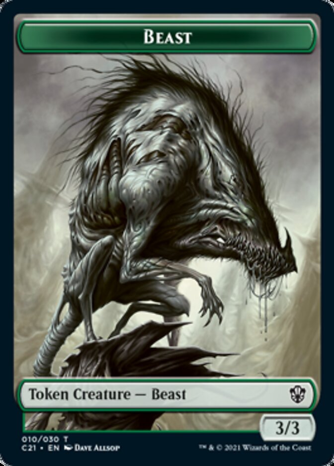 Beast (010) // Whale Token [Commander 2021 Tokens] | Arkham Games and Comics