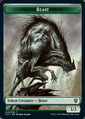 Beast (010) // Fish Token [Commander 2021 Tokens] | Arkham Games and Comics