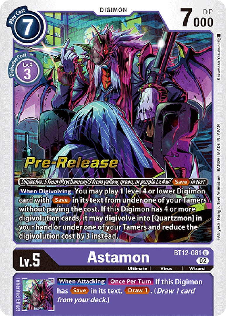 Astamon [BT12-081] [Across Time Pre-Release Cards] | Arkham Games and Comics