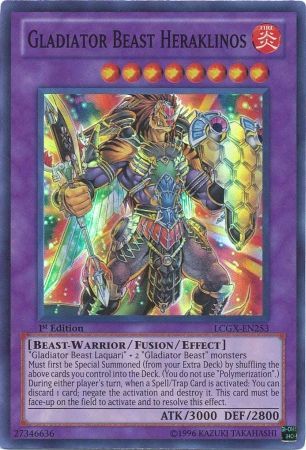 Gladiator Beast Heraklinos [LCGX-EN253] Super Rare | Arkham Games and Comics