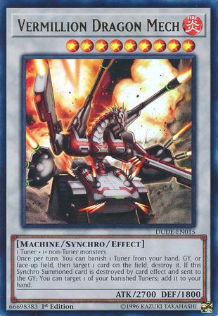 Vermillion Dragon Mech [DUDE-EN015] Ultra Rare | Arkham Games and Comics