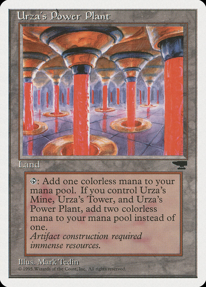 Urza's Power Plant (Red Columns) [Chronicles] | Arkham Games and Comics