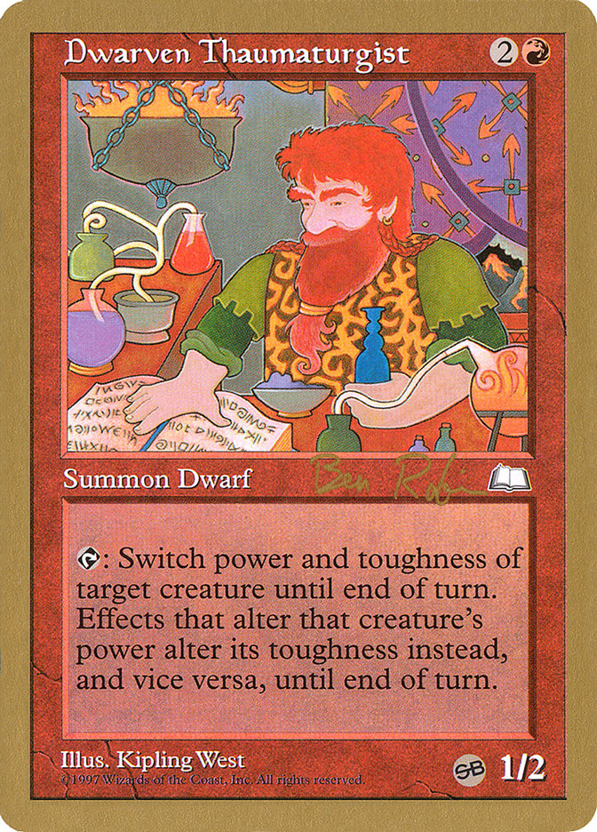 Dwarven Thaumaturgist (Ben Rubin) (SB) [World Championship Decks 1998] | Arkham Games and Comics