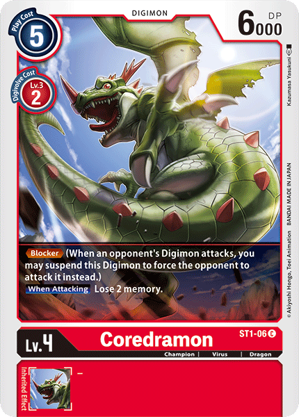 Coredramon [ST1-06] [Starter Deck: Gaia Red] | Arkham Games and Comics