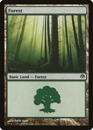 Forest (70) [Duel Decks: Phyrexia vs. the Coalition] | Arkham Games and Comics