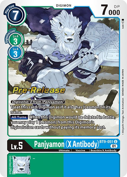 Panjyamon (X Antibody) [BT9-051] [X Record Pre-Release Promos] | Arkham Games and Comics