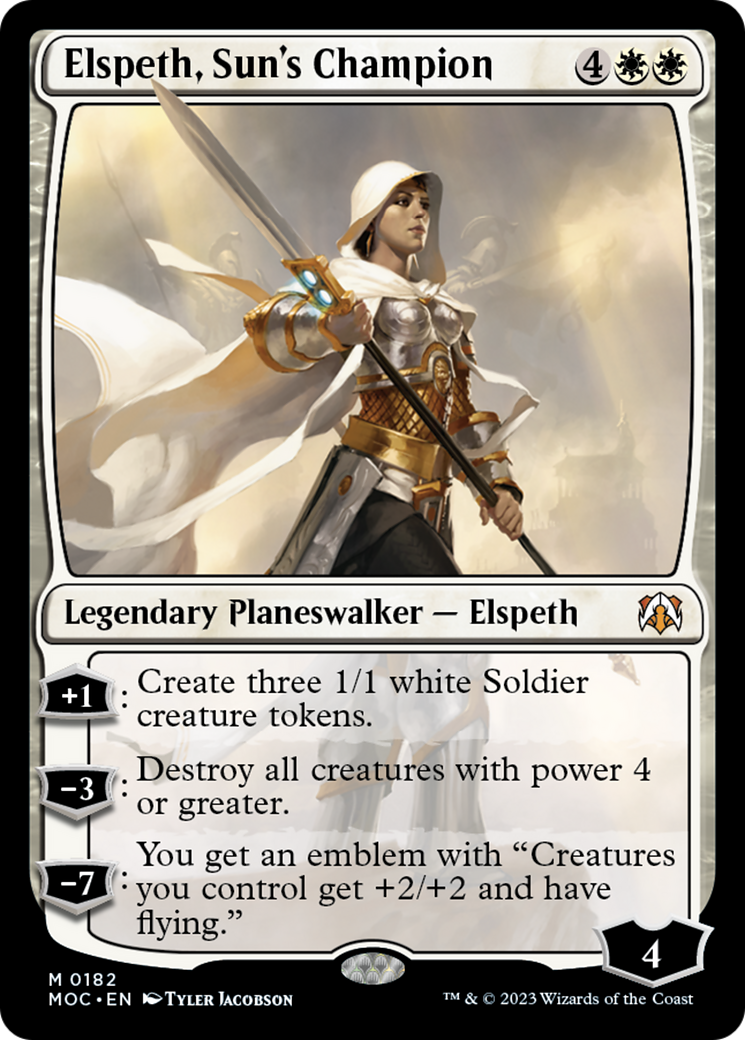 Elspeth, Sun's Champion [March of the Machine Commander] | Arkham Games and Comics