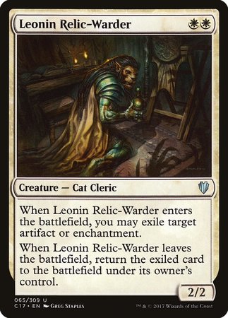 Leonin Relic-Warder [Commander 2017] | Arkham Games and Comics