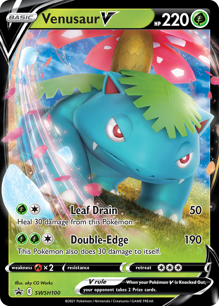 Venusaur V (SWSH100) [Sword & Shield: Black Star Promos] | Arkham Games and Comics