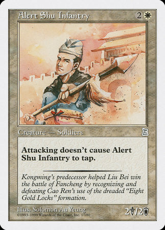 Alert Shu Infantry [Portal Three Kingdoms] | Arkham Games and Comics