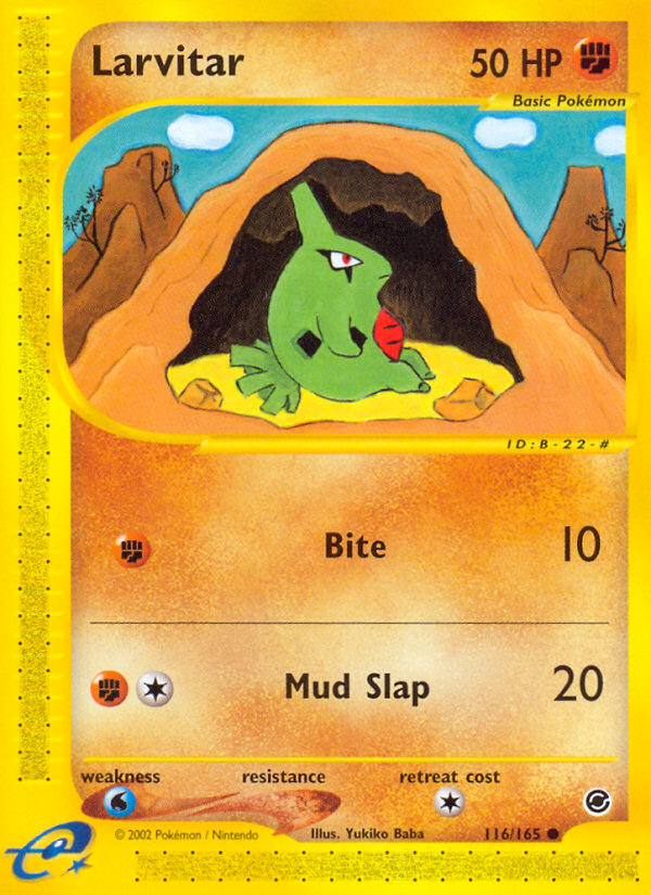 Larvitar (116/165) [Expedition: Base Set] | Arkham Games and Comics