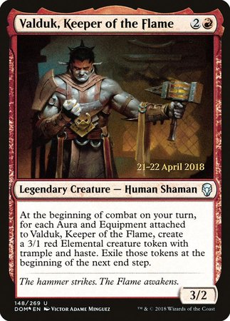 Valduk, Keeper of the Flame [Dominaria Promos] | Arkham Games and Comics