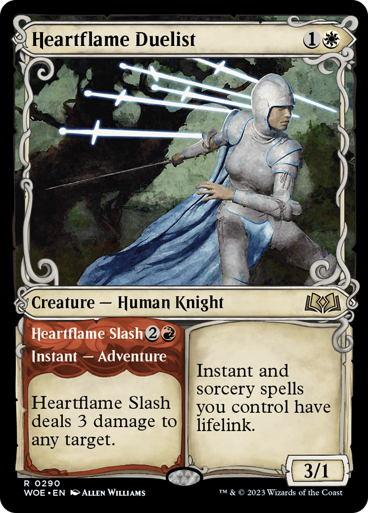 Heartflame Duelist // Heartflame Slash (Showcase) [Wilds of Eldraine] | Arkham Games and Comics