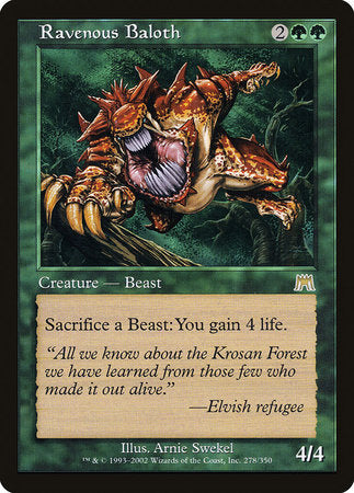 Ravenous Baloth [Onslaught] | Arkham Games and Comics
