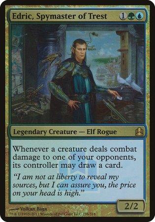 Edric, Spymaster of Trest (Commander Launch Promo) [Commander 2011 Launch Party] | Arkham Games and Comics