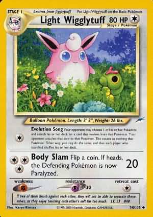 Light Wigglytuff (54/105) [Neo Destiny Unlimited] | Arkham Games and Comics