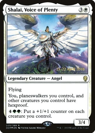 Shalai, Voice of Plenty [Dominaria Promos] | Arkham Games and Comics