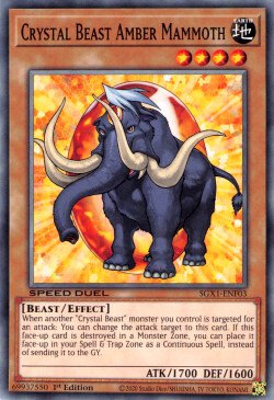 Crystal Beast Amber Mammoth [SGX1-ENF03] Common | Arkham Games and Comics