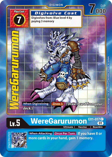WereGarurumon [EX1-017] (Alternate Art) [Classic Collection] | Arkham Games and Comics
