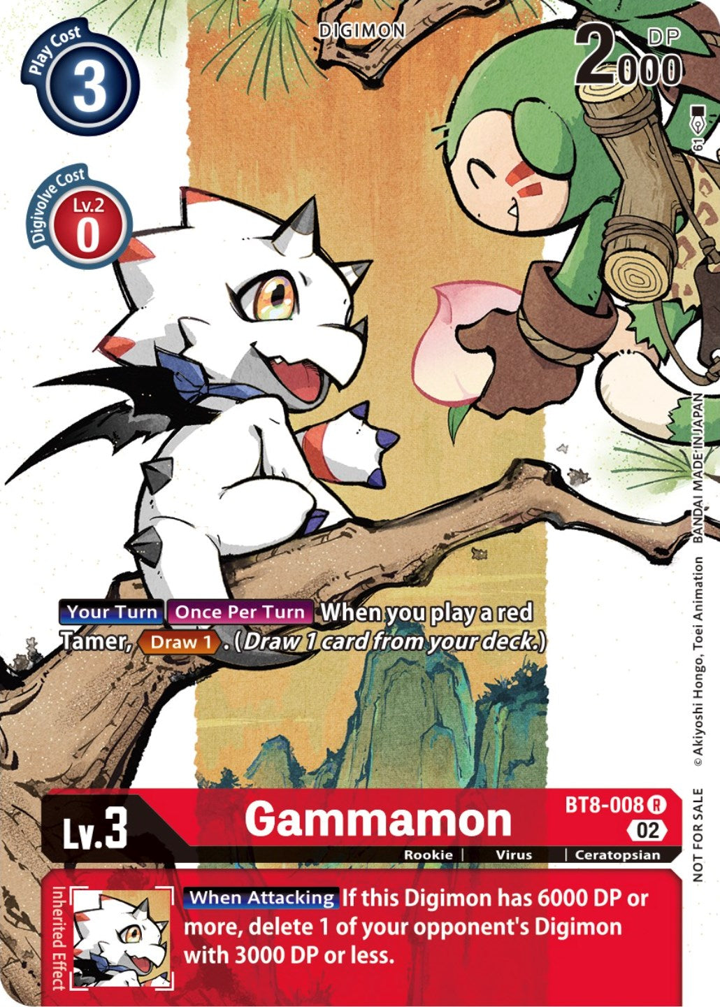 Gammamon [BT8-008] (Digimon Illustration Competition Promotion Pack) [New Awakening Promos] | Arkham Games and Comics
