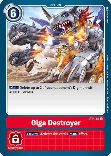 Giga Destroyer [ST1-15] [Starter Deck: Gaia Red] | Arkham Games and Comics