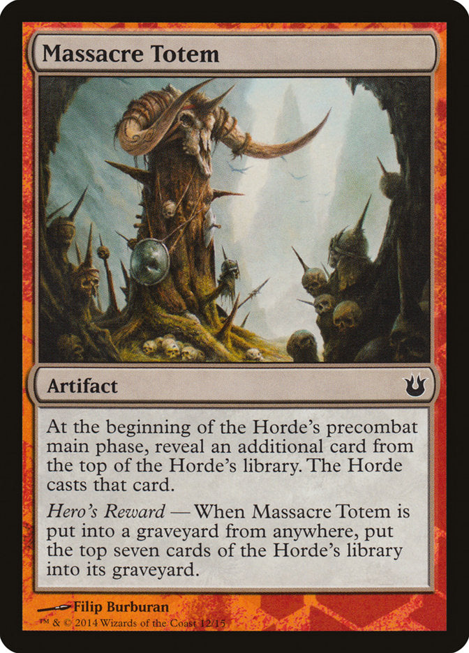 Massacre Totem [Hero's Path Promos] | Arkham Games and Comics