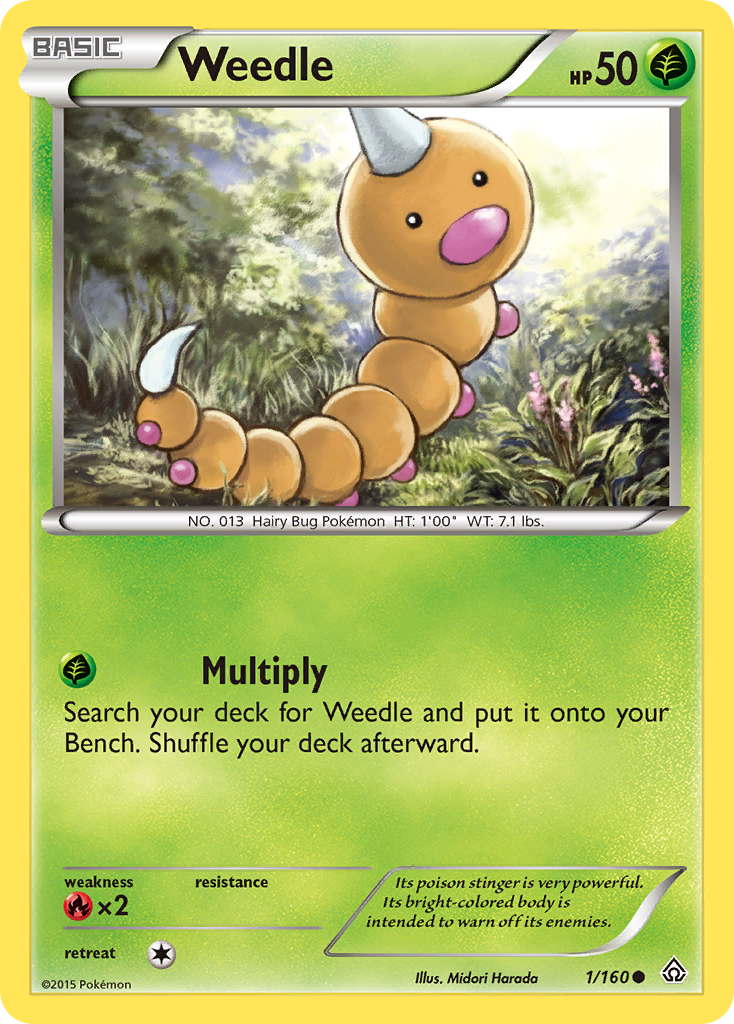 Weedle (1/160) [XY: Primal Clash] | Arkham Games and Comics