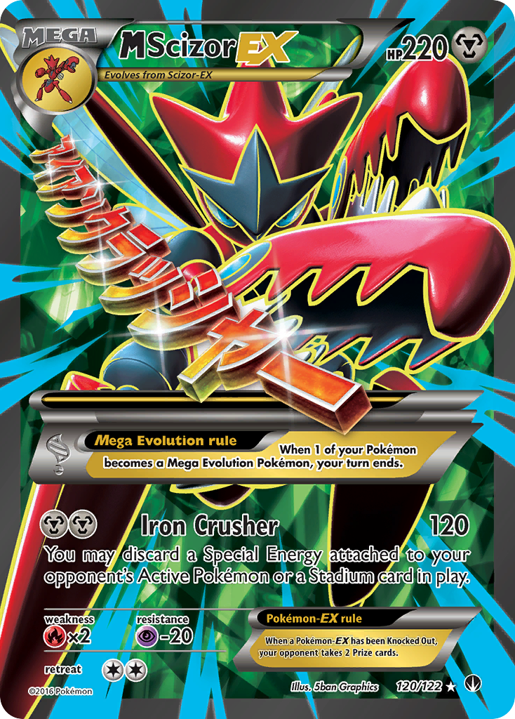 M Scizor EX (120/122) [XY: BREAKpoint] | Arkham Games and Comics