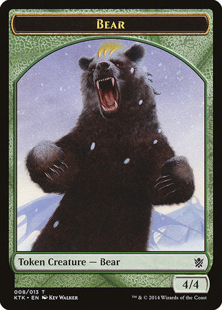 Bear Token [Khans of Tarkir Tokens] | Arkham Games and Comics