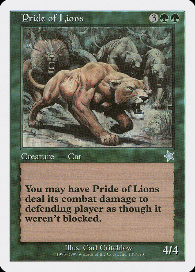 Pride of Lions [Starter 1999] | Arkham Games and Comics