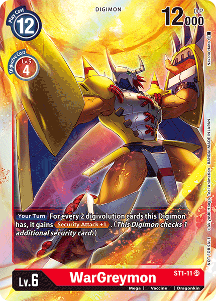 WarGreymon [ST1-11] (Event Pack) [Starter Deck: Gaia Red Promos] | Arkham Games and Comics