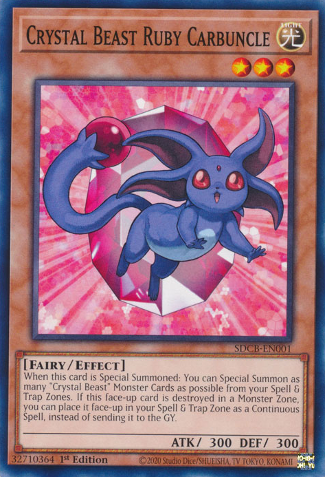 Crystal Beast Ruby Carbuncle [SDCB-EN001] Common | Arkham Games and Comics