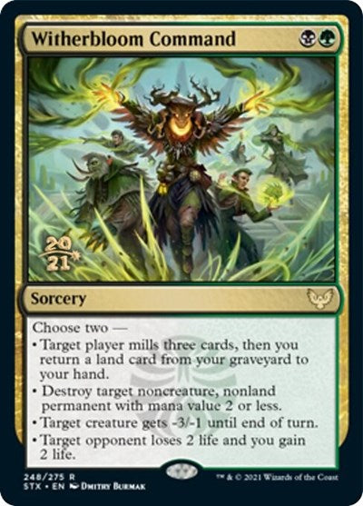 Witherbloom Command [Strixhaven: School of Mages Prerelease Promos] | Arkham Games and Comics