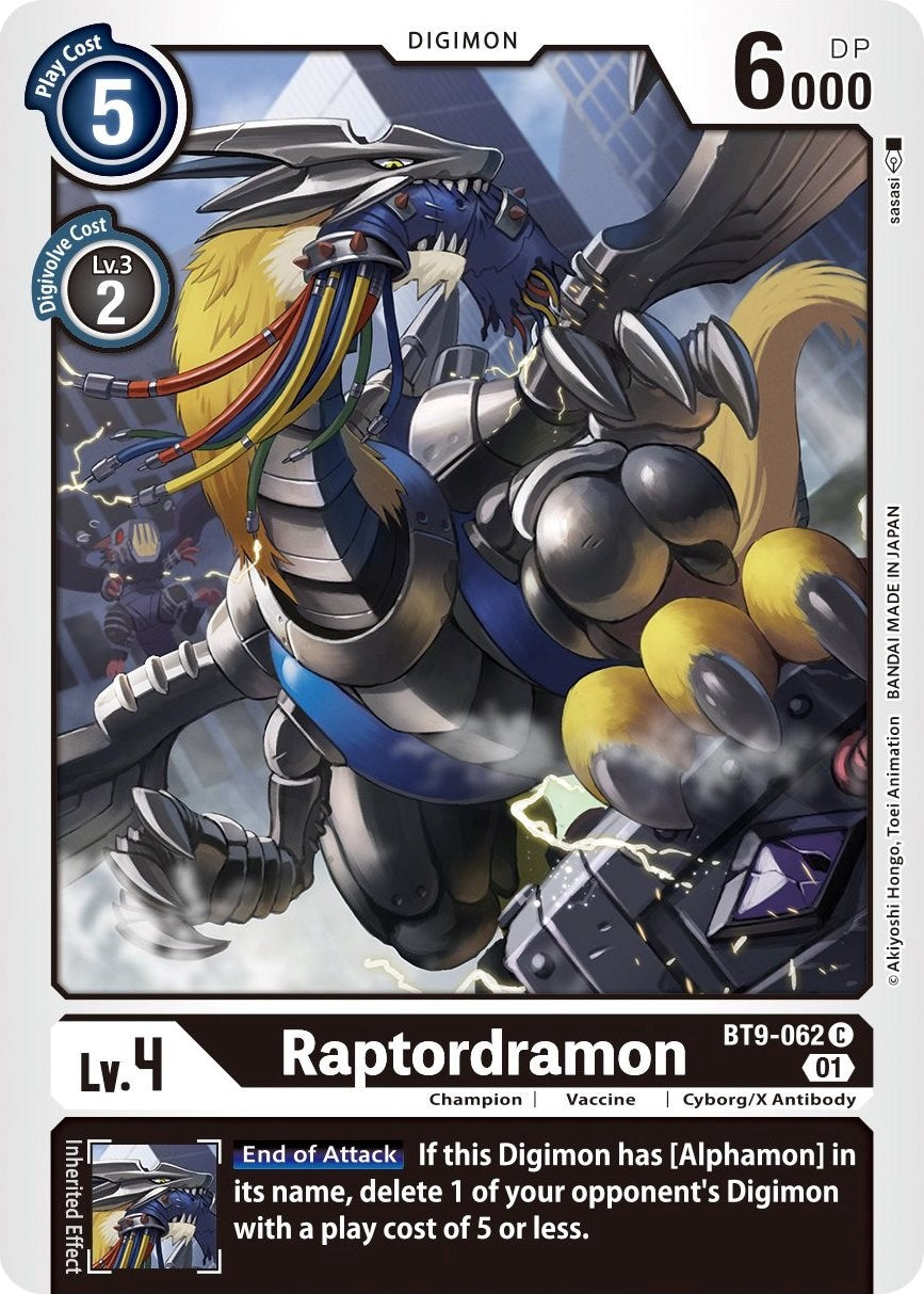 Raptordramon [BT9-062] [X Record] | Arkham Games and Comics