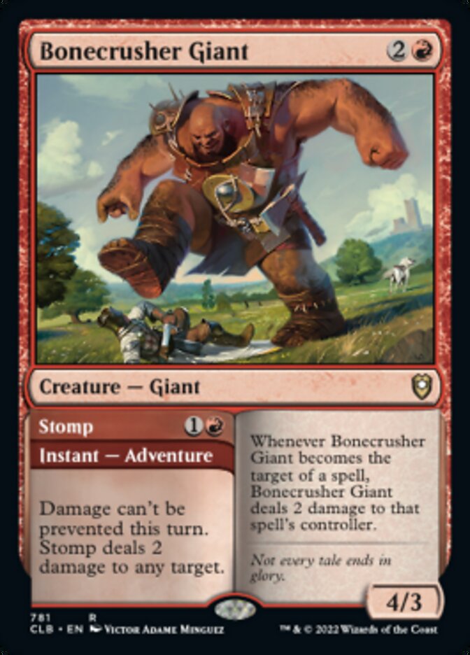 Bonecrusher Giant // Stomp [Commander Legends: Battle for Baldur's Gate] | Arkham Games and Comics