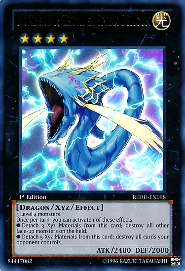 Number 91: Thunder Spark Dragon [REDU-EN098] Ultra Rare | Arkham Games and Comics