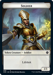 Elf Warrior // Soldier Double-Sided Token [Starter Commander Decks] | Arkham Games and Comics