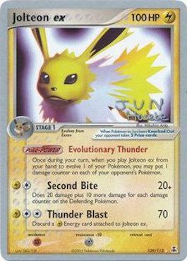 Jolteon ex (109/113) (Flyvees - Jun Hasebe) [World Championships 2007] | Arkham Games and Comics
