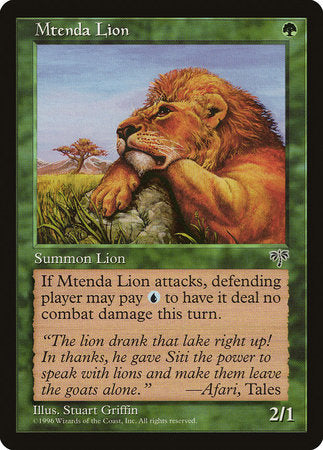 Mtenda Lion [Mirage] | Arkham Games and Comics