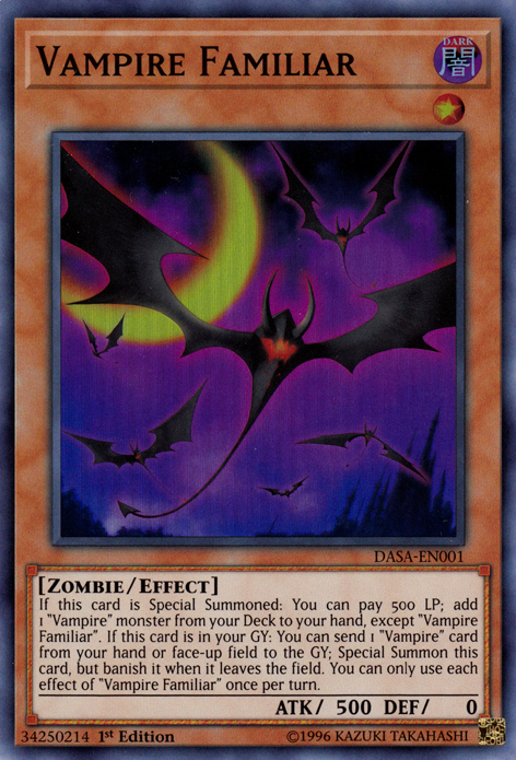 Vampire Familiar [DASA-EN001] Super Rare | Arkham Games and Comics