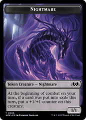 Nightmare // Food (0010) Double-Sided Token [Wilds of Eldraine Tokens] | Arkham Games and Comics