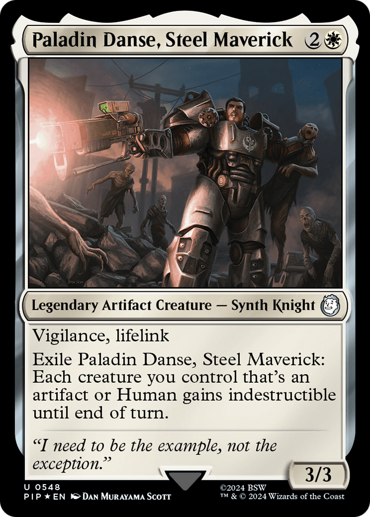 Paladin Danse, Steel Maverick (Surge Foil) [Fallout] | Arkham Games and Comics