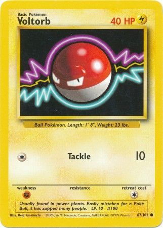 Voltorb (67/102) [Base Set Unlimited] | Arkham Games and Comics