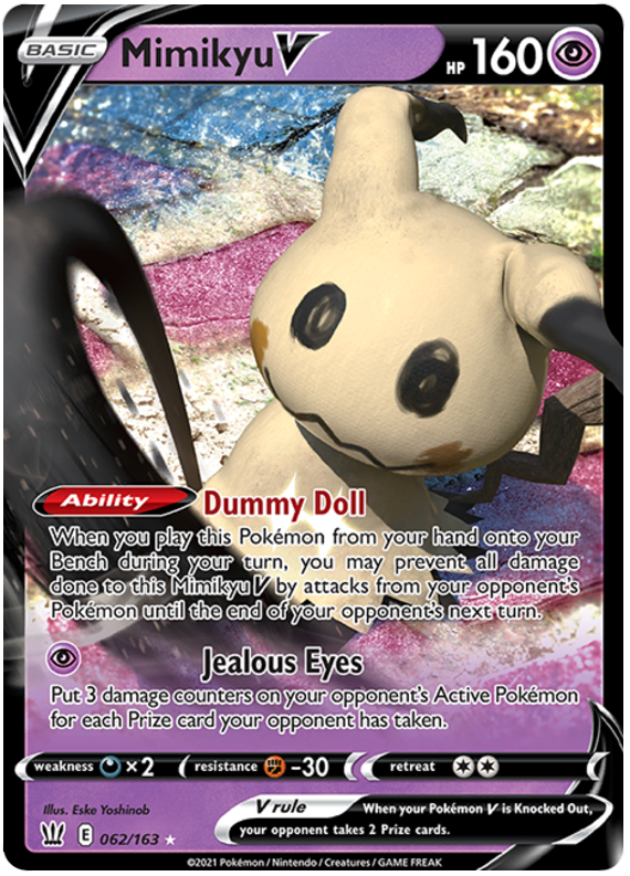 Mimikyu V (062/163) [Sword & Shield: Battle Styles] | Arkham Games and Comics