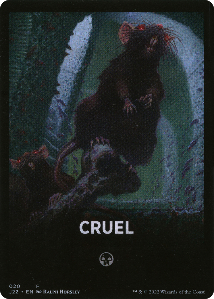 Cruel Theme Card [Jumpstart 2022 Front Cards] | Arkham Games and Comics