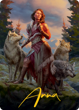 Arlinn, the Pack's Hope 1 Art Card (Gold-Stamped Signature) [Innistrad: Midnight Hunt Art Series] | Arkham Games and Comics