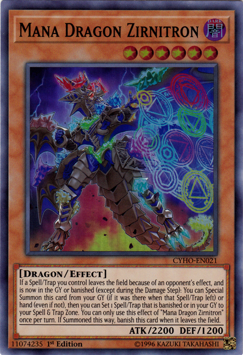 Mana Dragon Zirnitron [CYHO-EN021] Super Rare | Arkham Games and Comics