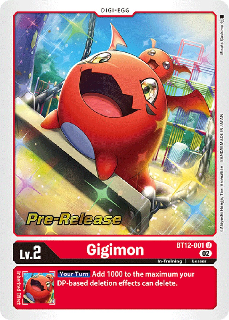 Gigimon [BT12-001] [Across Time Pre-Release Cards] | Arkham Games and Comics