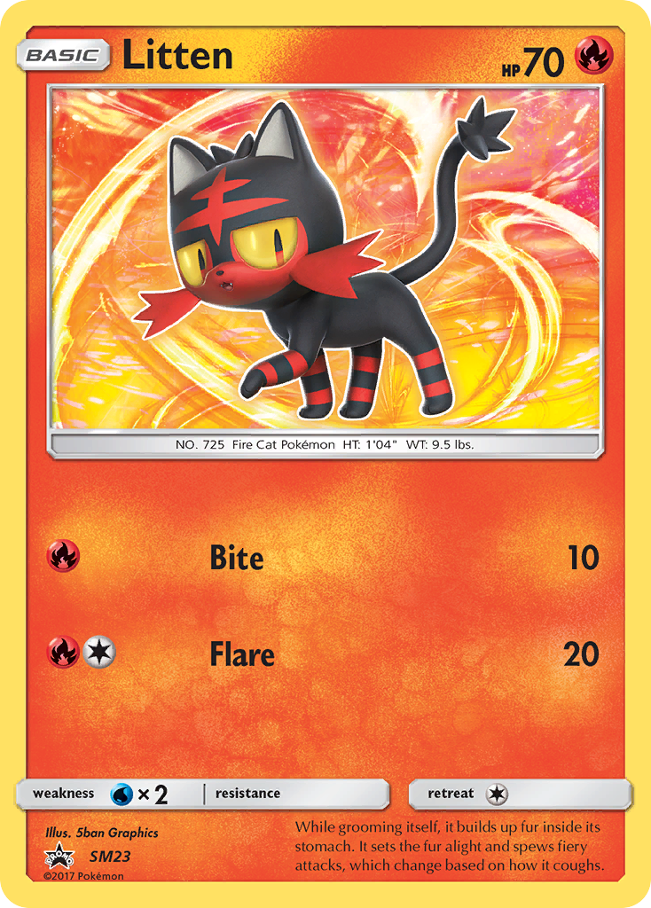 Litten (SM23) [Sun & Moon: Black Star Promos] | Arkham Games and Comics